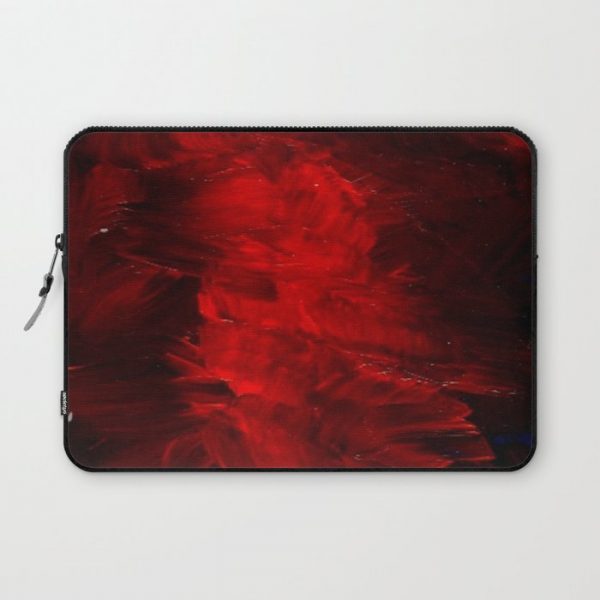 Red Abstract Paint | Corbin Henry Artist Computer Cover by Corbin Henry - Laptop Sleeve - 13"