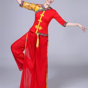 Red Chinese Costumes Nice Carnival Costumes Tang Suit