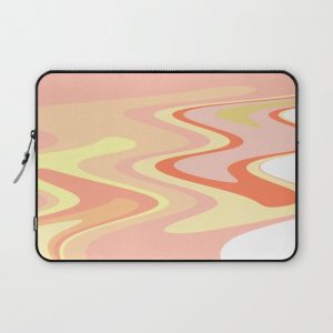 River of dreams, pink and yellow waves, colorful stream of water Computer Cover by KINK Design - Laptop Sleeve - 13"