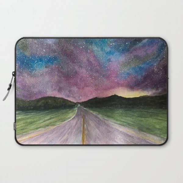 Road to Dreams Original Watercolor Computer Cover by CasaleArt - Laptop Sleeve - 15"