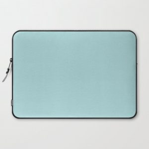 Robin's Egg Aqua Blue Computer Cover by PodArtist - Laptop Sleeve - 15"