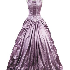 Rococo Retro Costumes Women Ruffles Silk Dress Marie Antoinette Costume Vintage Clothing