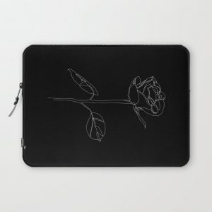 Rosa Blanca Computer Cover by lydiakbond - Laptop Sleeve - 13"