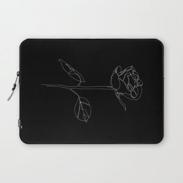 Rosa Blanca Computer Cover by lydiakbond - Laptop Sleeve - 13"