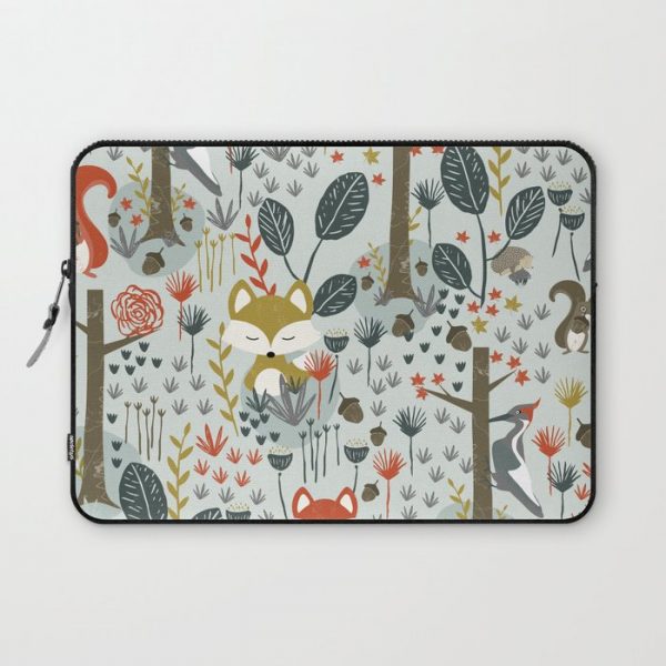 Rustic Woodland Animals Computer Cover by Mel Armstrong - Laptop Sleeve - 13"