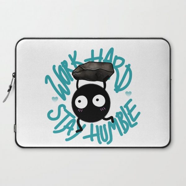 SOOT SPRITE - Work Hard, Stay Humble Computer Cover by SiAC/n Posy - Laptop Sleeve - 15"