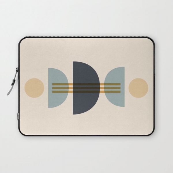 Sapphire Abstract Half Moon 1 Computer Cover by Selwyn & Park Design Co. - Laptop Sleeve - 13"