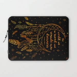 Saved and Remade - gold Computer Cover by Stella Bookish Art - Laptop Sleeve - 13"