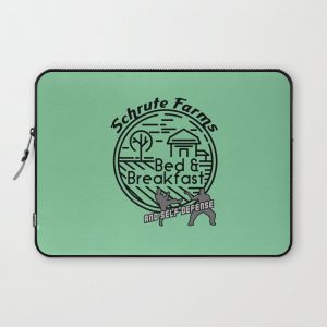 Schrute Farms bed and breakfast and self defense Laptop Sleeve by Spooky Dooky - Laptop Sleeve - 13"