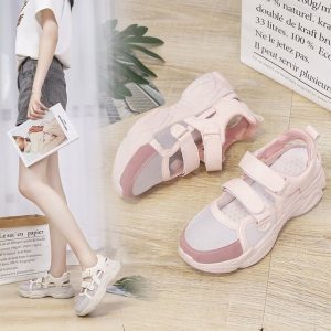 Season New Fairy Wind Platform Shoes Net Red Fashion Baotou Sandals Mesh Breathable Ins Old Shoes Women