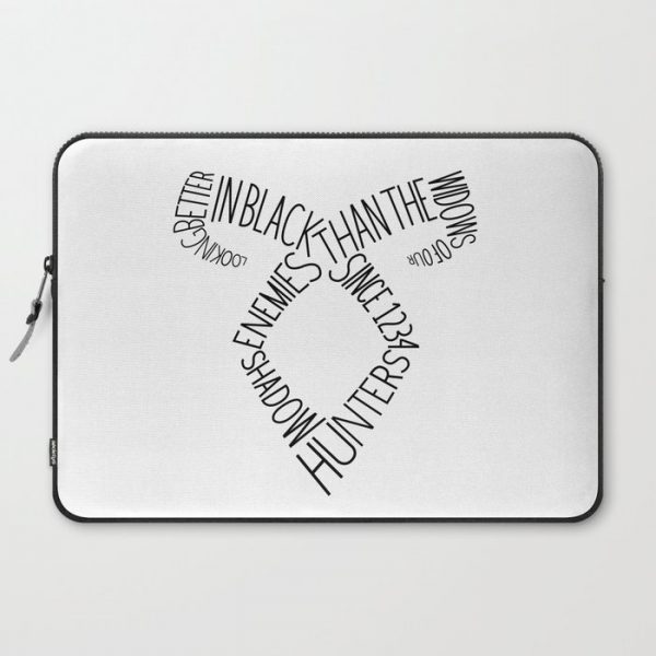 Shadowhunters' Angelical Rune w/ quote Computer Cover by Written Designs - Laptop Sleeve - 15"