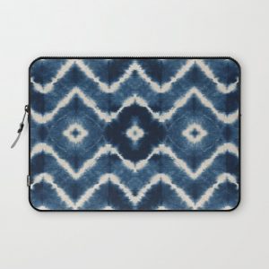 Shibori, tie dye, chevron print Computer Cover by The Moonshrine - Laptop Sleeve - 13"