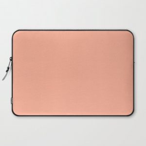 Simply Sweet Peach Coral Computer Cover by Simple Luxe - Laptop Sleeve - 15"