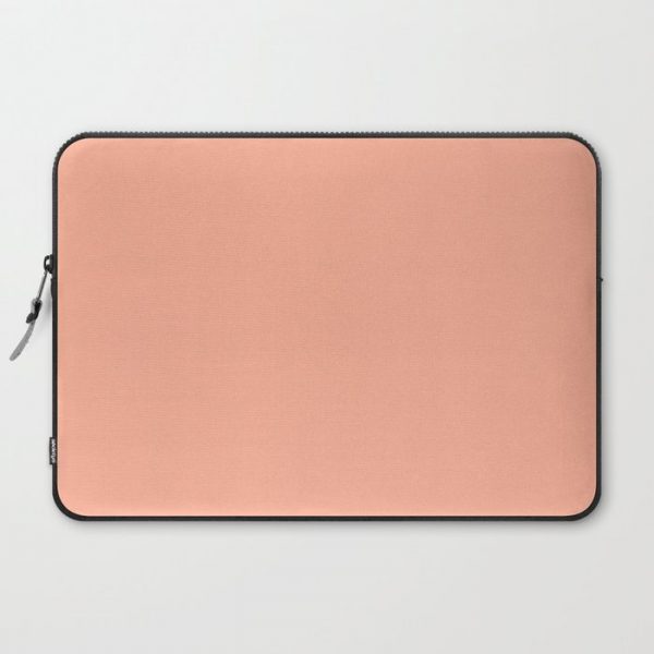 Simply Sweet Peach Coral Computer Cover by Simple Luxe - Laptop Sleeve - 15"