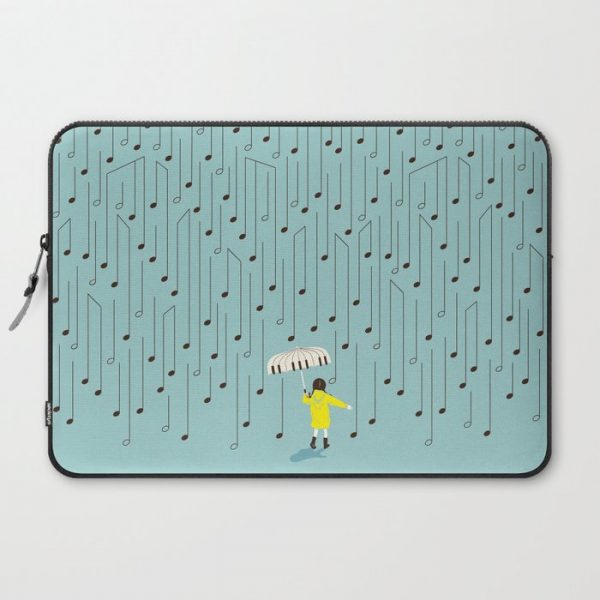 Singing in the Rain v2 Computer Cover by ilovedoodle - Laptop Sleeve - 15"