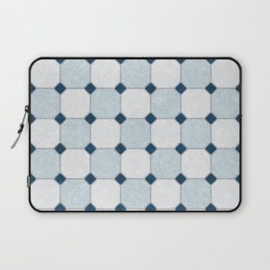 Sky Blue Classic Floor Tile Texture Computer Cover by Textures - Laptop Sleeve - 13"