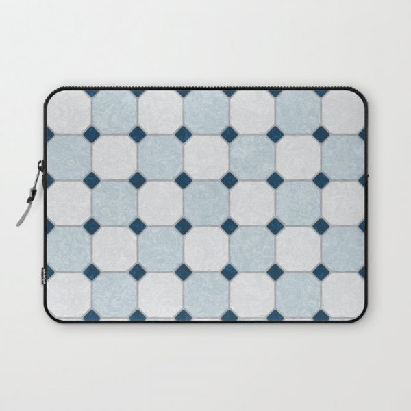 Sky Blue Classic Floor Tile Texture Computer Cover by Textures - Laptop Sleeve - 13"