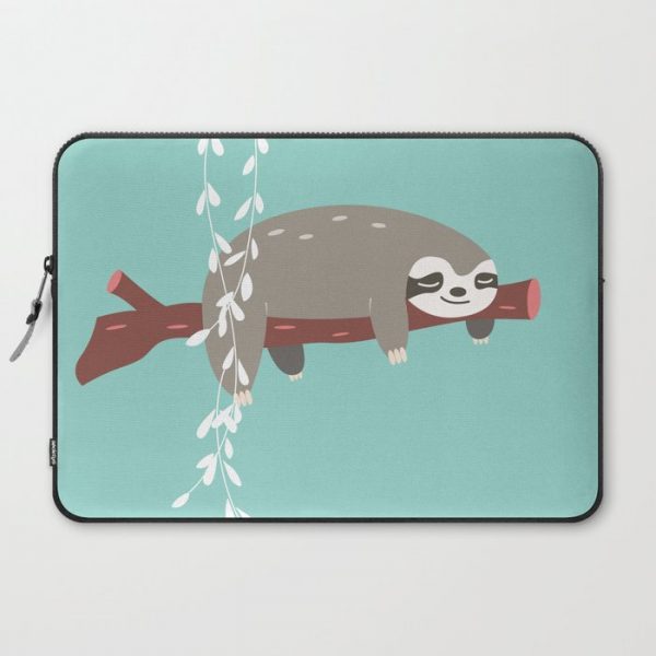 Sloth card - just 5 more minutes Computer Cover by BlueLela - Laptop Sleeve - 15"