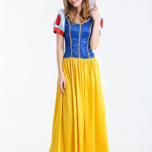 Snow White Halloween Costumes Women Cosplay Dress Set Holidays Costumes