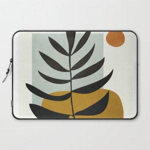 Soft Abstract Large Leaf Computer Cover by City Art - Laptop Sleeve - 15"