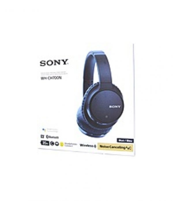 Sony CH700N Wireless Noise Cancelling Headphones - Stereo - Mini-phone - Wired/Wireless - Bluetooth - 48 Ohm - 20 Hz - 20 kHz - Over-the-head - Binaur