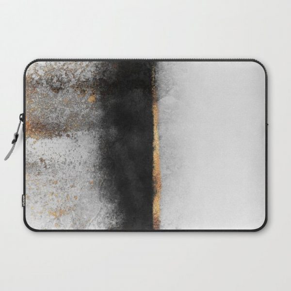 Soot And Gold Computer Cover by Elisabeth Fredriksson - Laptop Sleeve - 15"