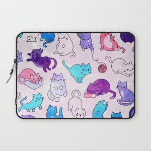 Space Cats Pattern Computer Cover by Grape Bubblegum - Laptop Sleeve - 13"