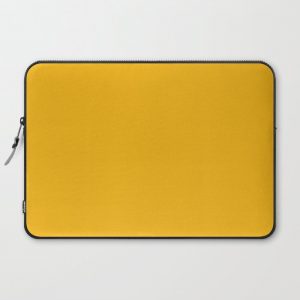 Spanish yellow - solid color Computer Cover by Make it Colorful - Laptop Sleeve - 15"