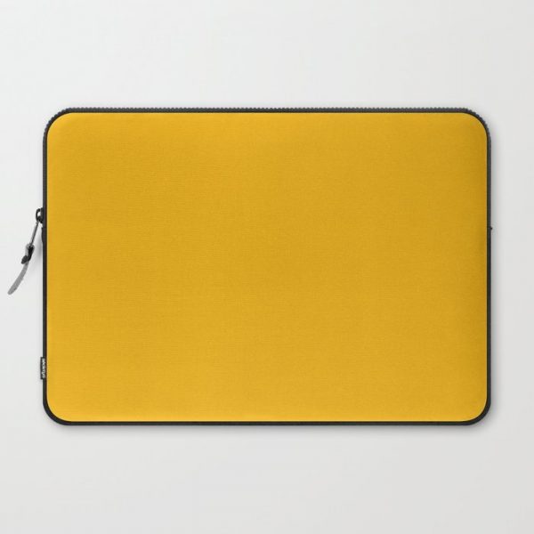 Spanish yellow - solid color Computer Cover by Make it Colorful - Laptop Sleeve - 15"