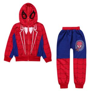 Spiderman Costume Halloween Kids Top And Pants Set