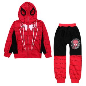 Spiderman Costume Halloween Kids Top And Pants Set