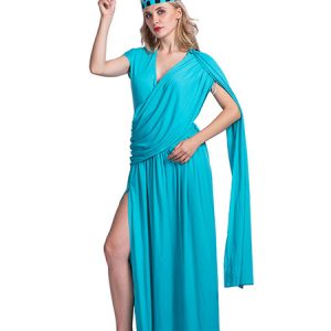 Statue Of Liberty Halloween Costumes Ruched Slit Holidays Costumes