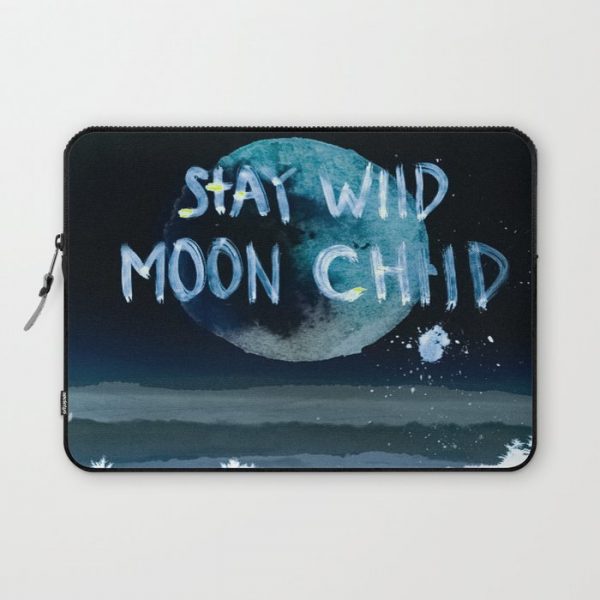 Stay wild moon child (dark) Computer Cover by Clay & Sand - Laptop Sleeve - 13"