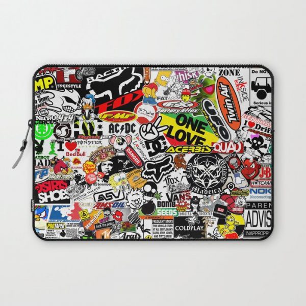 Sticker Bomb Computer Cover by SOPHIA PAIXAfO - Laptop Sleeve - 13"