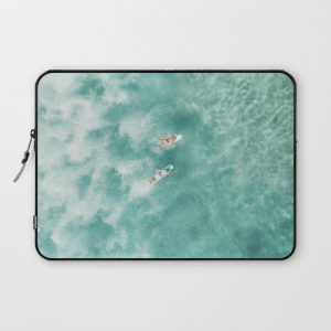 Surfing in the Ocean Computer Cover by wanderhaus - Laptop Sleeve - 13"