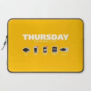 THURSDAY - The Hitchhiker's Guide to the Galaxy Packing List Computer Cover by Malupali - Laptop Sleeve - 15"