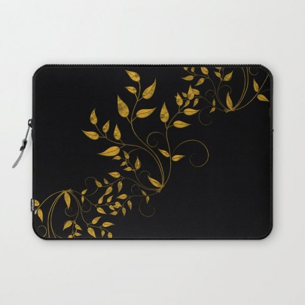 TREES VINES AND LEAVES OF GOLD Computer Cover by Saundra Myles - Laptop Sleeve - 13"