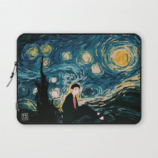 Taehyung Starry Night Computer Cover by artkamilla - Laptop Sleeve - 13"