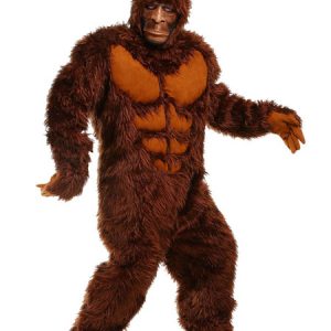 Tan Animal Costumes Orangutan 4 Piece Faux Fur Holidays Costume Halloween