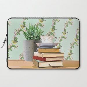 Tea and book love Computer Cover by Greymount Paper & Press - Laptop Sleeve - 15"