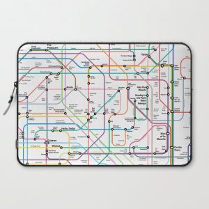 The Broadway Musical History Subway Map Computer Cover by Drama Nerd Designs - Laptop Sleeve - 15"