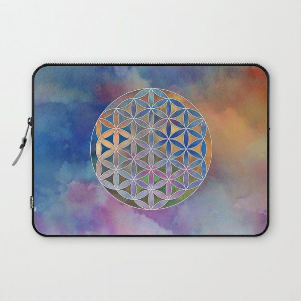 The Flower of Life in the Sky Computer Cover by Klara Acel - Laptop Sleeve - 13"