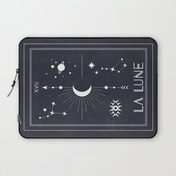 The Moon or La Lune Tarot Computer Cover by cafelab - Laptop Sleeve - 13"