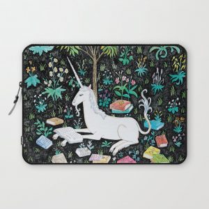 The Unicorn is Reading Computer Cover by steph terao - Laptop Sleeve - 13"