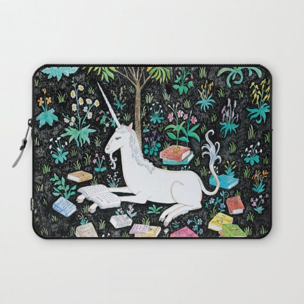 The Unicorn is Reading Computer Cover by steph terao - Laptop Sleeve - 13"