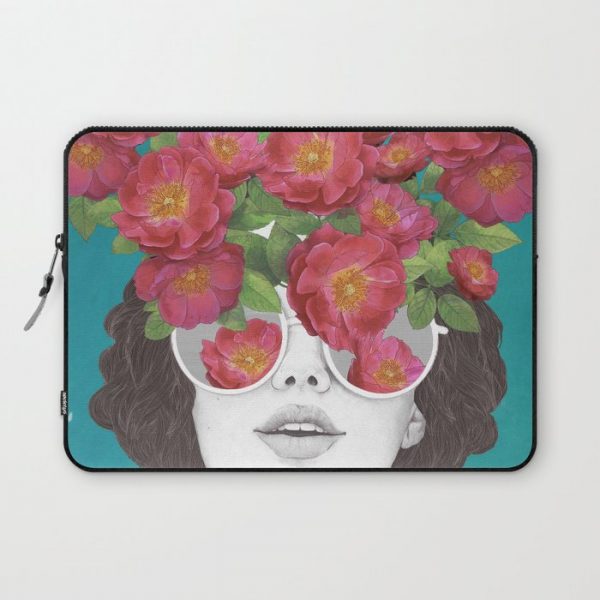 The optimist // rose tinted glasses Computer Cover by Laura Graves - Laptop Sleeve - 13"