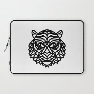 Tiger Head (Geometric) Computer Cover by George Williams - Laptop Sleeve - 13"