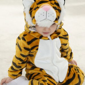 Toddlers Costume Halloween Kids Animal Flannel Jumpsuits