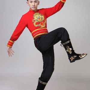 Traditional Chinese Costumes Dragon Kung Fu Tang Suit Carnival Costumes