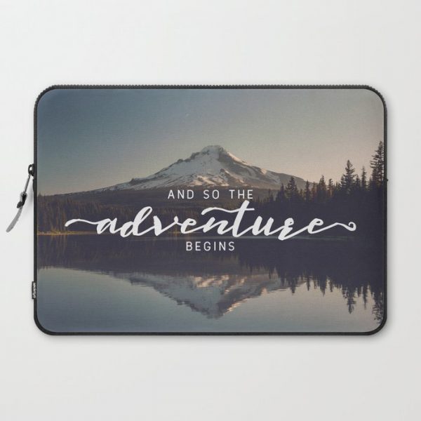 Trillium Adventure Begins - Nature Photography Computer Cover by Cascadia - Laptop Sleeve - 15"